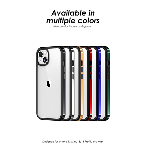 TPU 전화로 빛나는 금속 테두리